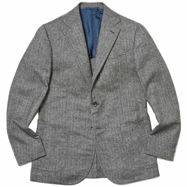 STILE LATINO スティレ ラティーノ VINCENZO ラムズウール カシミヤ ヘリンボー...