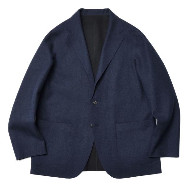 garoh ガロウ jacket02 ウール カシミア フランネル 2Bジャケット