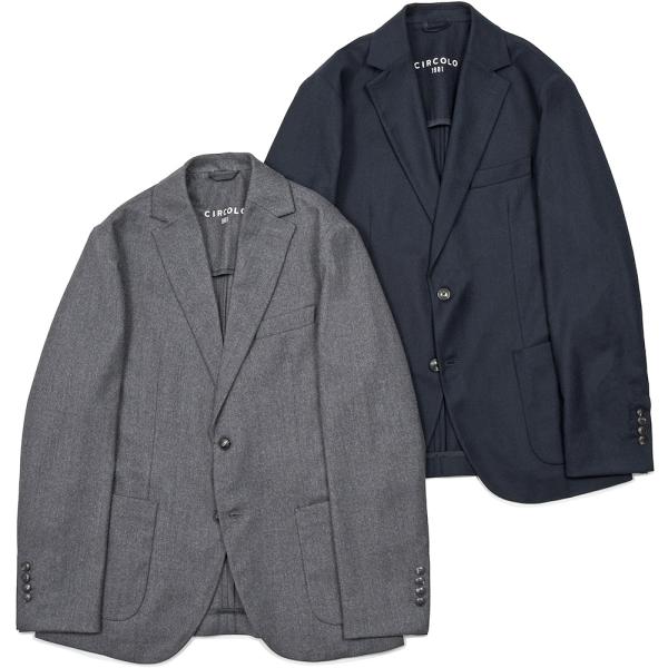CIRCOLO 1901（チルコロ1901）ヴァージンウールストレッチ ライトフランネル シングルジ...