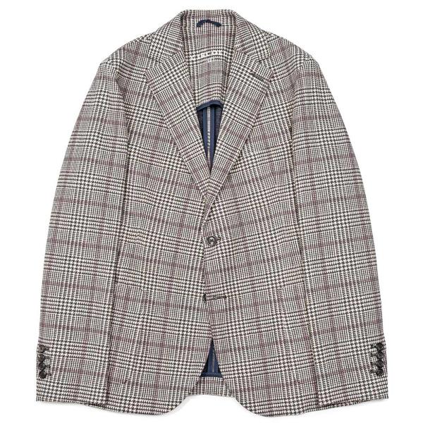 CIRCOLO 1901（チルコロ1901）コットンジャージー グレンチェック シングルジャケット