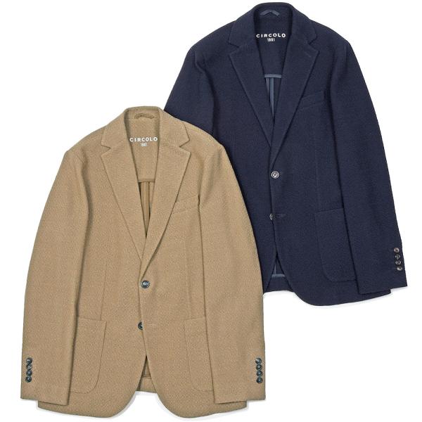 CIRCOLO 1901（チルコロ1901）ウールジャージー ジャガード シングルジャケット