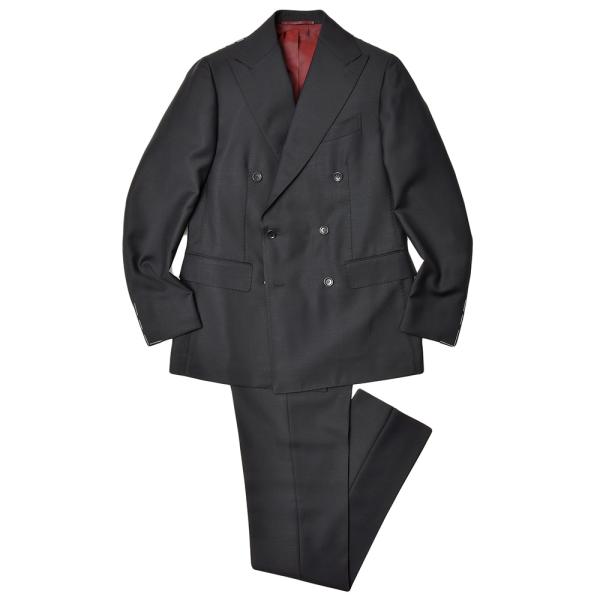 STILE LATINO スティレ ラティーノ ウール モヘア トロピカル 1プリーツ ダブル6Bス...