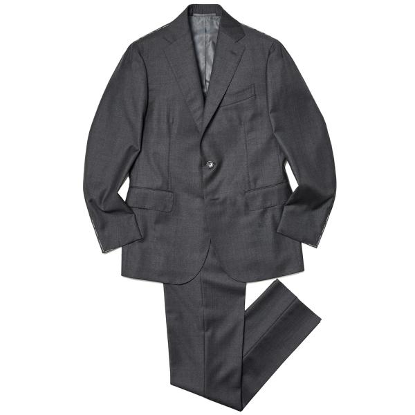 STILE LATINO スティレ ラティーノ ヴァージンウール サキソニー 1プリーツ シングル3...