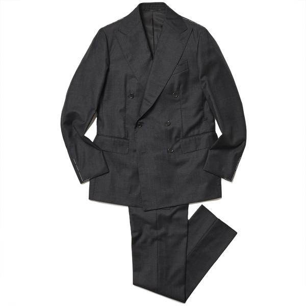 STILE LATINO スティレ ラティーノ LEO ヴァージンウール サージ 1プリーツ ダブル...