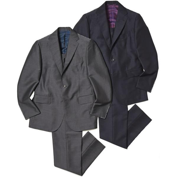 STILE LATINO スティレ ラティーノ ウール モヘヤ ピンヘッド 1プリーツ シングル3B...