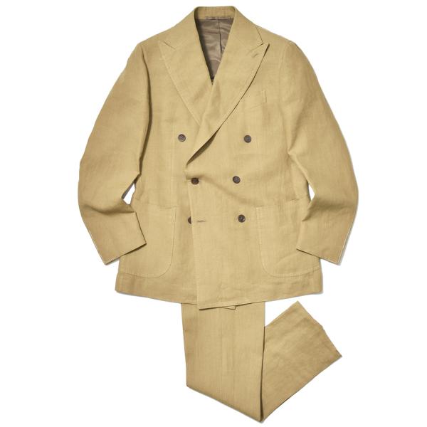 STILE LATINO スティレ ラティーノ LEO リネン サイドアジャスター 1プリーツ ダブ...