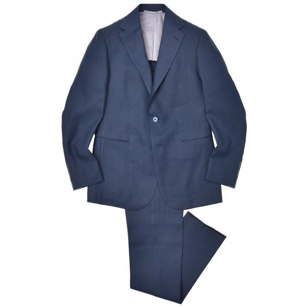 Stile Latino（スティレ ラティーノ）リネン ソリッド 1プリーツ シングル3Bスーツ