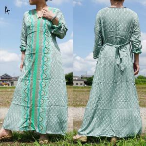 エスニック ロング カフタン ワンピース エス...の詳細画像3