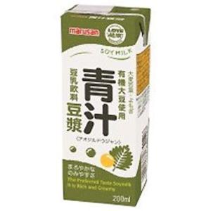 マルサンアイ 豆乳飲料 豆漿（ドウジャン）マルサンアイ 豆乳飲料 青汁豆漿（アオジルドウジャン）200ml 紙パック 2ケース（48本） ソフトドリンク 豆乳、豆乳飲料の商品画像