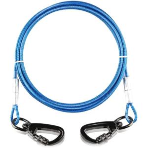 係留ケーブル ワイヤーリード 係留リード 3m 最新カラビナフック