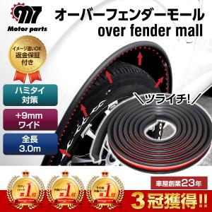 オーバーフェンダー 汎用 車 モール 車検 + 9mm ハミタイ