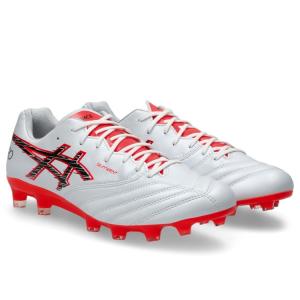 asics アシックス DS LIGHT X-FLY PRO 3 WHITE/FLASH RED 1101A072 105 サッカースパイク エックスフライ 土 人工芝 天然芝