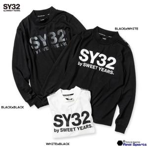 特価【SY32 by SWEET YEARS】23SS MOCK NECK LOGO L/S TEE 13021 ロングTシャツ モックネック レアルスポーツ