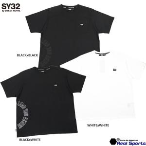 【SY32 by SWEET YEARS】24SS SEMICIRCLE LOGO PKT TEE 14155J-W Tシャツ 半袖 レアルスポーツ｜realsports