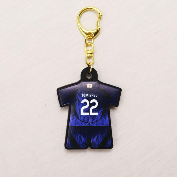 オフィシャル ライセンスグッズ JFA プレーヤーズユニ型ラバーキーホルダー ＃22 冨安健洋 24...
