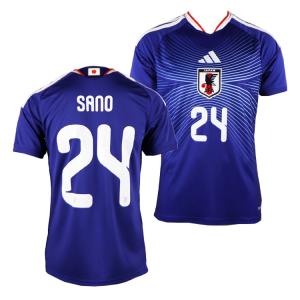 ＃24 佐野海舟 adidas アディダス サッカー 日本代表2026ホーム レプリカ ユニフォーム daz45 kd3345 半袖 シャツ HOME 青 メンズ