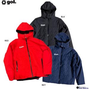 【gol. ゴル】23AW パディングハーフコート G313-093 中綿 ジャケット 防寒 ブルゾン サッカー フットサル レアルスポーツ｜realsports