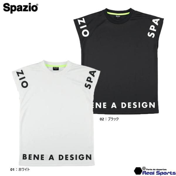 【Spazio スパッツィオ】24SS アラウンドロゴカットオフTシャツ GE-0986 ノースリー...