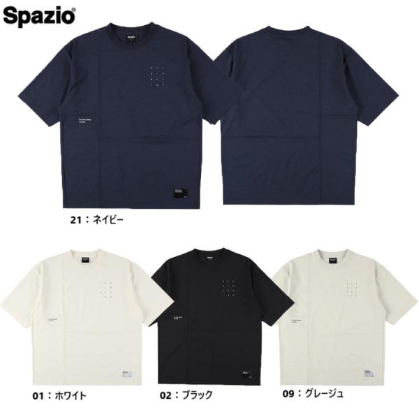 Spazio スパッツィオ 切り替えオーバーサイズTシャツ 25SS GE-1060 半袖 サッカー...