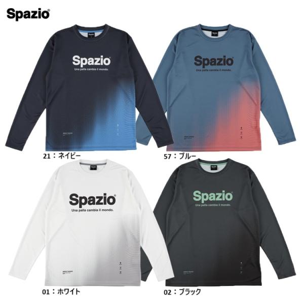 Spazio スパッツィオ サウンドウェーブロンプラ 25FW GE-1119 長袖 プラシャツ ロ...