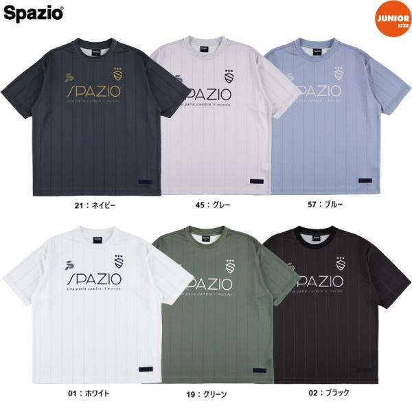 Spazio スパッツィオ Jr ストライプオーバーサイズプラTシャツ 26SS ge-1152 サ...