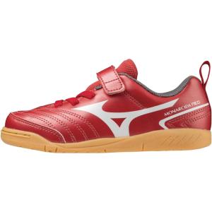 【MIZUNO ミズノ】モナルシーダ ネオ 2 クラブ キッズ IN パッションレッド P1GG222660 ジュニア用 ベルクロ フットサル インドア レアルスポーツ｜realsports