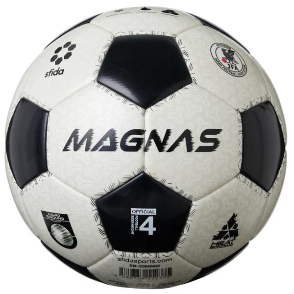 【sfida スフィーダ】サッカーボール4号 MAGNAS JR（土用）ホワイトXブラック SB-2...