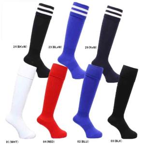 【BANDO バンドー】サッカーソックス 無地 / 2本ライン ストッキング 靴下 日本製 サッカー フットサル レアルスポーツ