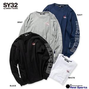 【SY32 by SWEET YEARS】HEART MIX LOGO L/S TEE TNS1786J ロングスリーブT ロンT レアルスポーツ｜realsports