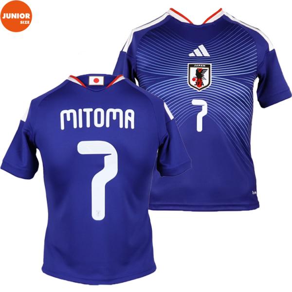 キッズ ＃7 三苫薫 アディダス サッカー日本代表 2026 ホーム レプリカ ユニフォーム adi...