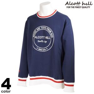 セール 30%OFF ALCOTT HILL アルコットヒル トレーナー メンズ 2021秋冬 クルーネック イルカ サーフ系 ニット サーフィン 新作 ロゴ 15-6501-10｜realtree