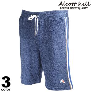 セール 30%OFF ALCOTT HILL アルコットヒル ハーフパンツ メンズ 春夏 パイル地 ウエストゴム 短パン ロゴ 31-5503-10｜メンズファッション リアルツリー