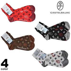 CASTELBAJAC カステルバジャック ソックス ファッション雑貨 秋冬 靴下 抗菌防臭 ロゴ 38-0303-56｜realtree