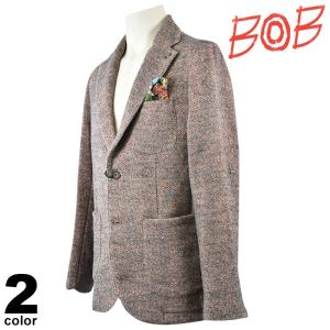 BOB ボブ テーラードジャケット メンズ 2023秋冬 イタリア製 チェック