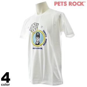 PETS ROCK ペッツロック 半袖 カットソー メンズ 2024春夏 アニマル クルーネック 綿 a0-2509-21｜realtree