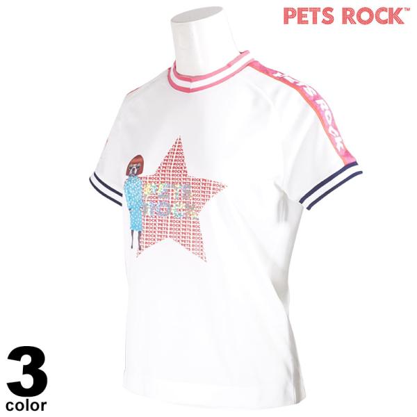 セール 50%OFF PETS ROCK ペッツロック 半袖 カットソー レディース 秋冬 クルーネ...