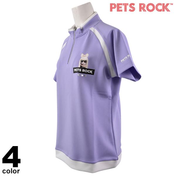 セール 50%OFF PETS ROCK ペッツロック 半袖 モックネック レディース 秋冬 キャラ...