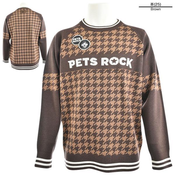 PETS ROCK ペッツロック 長袖 カットソー メンズ 秋冬 トレーナー ゴルフ アニマル a5...