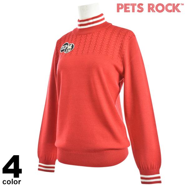 セール 50%OFF PETS ROCK ペッツロック 長袖 ニット レディース 秋冬 ウール ゴル...