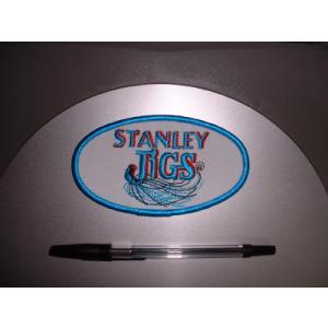 Stanley　Jigs/スタンレージグ！楕円ブルー文字ワッペン