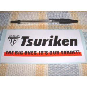 Tsuriken/釣研！TF・ホワイトステッカー（大）