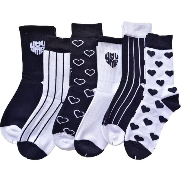 靴下レディース かわいい コットンソックス 靴下セット 6足セットB(6足セットB,  22.0 c...