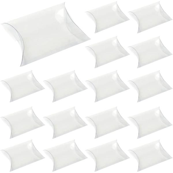 ピローボックス 透明 ピロー型 ギフトボックス ラッピング 枕型 透明50個セット・14cmx7cm...