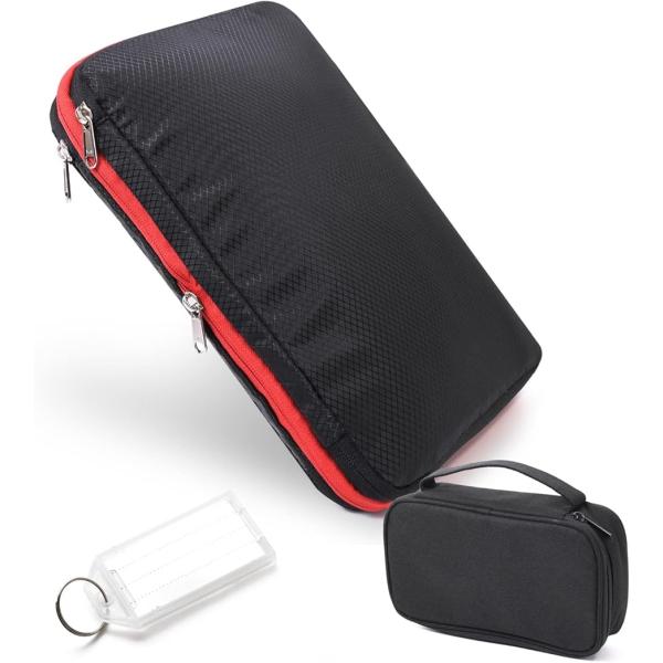 旅行用圧縮袋 圧縮バック ガジェットポーチ 旅行用ポーチ 衣類 トラベルポーチS ネームプレート セ...