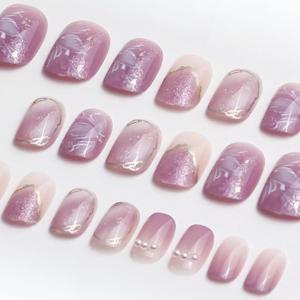 ネイルチップ ショート つけ爪 華やか 可憐 女...の商品画像