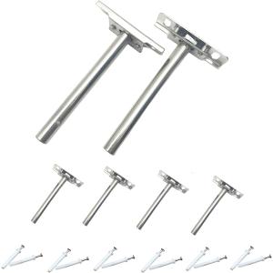 隠し 棚受け ブラケット サポート 6枚入り5in 金具 棚受けフロート