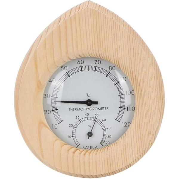 サウナ 温度計 湿度計 風呂用温湿度計 10°C〜120°C /0％〜100％