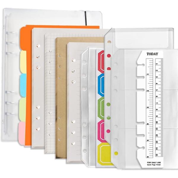 システム手帳 A6 手帳リフィル 80枚 6穴リング