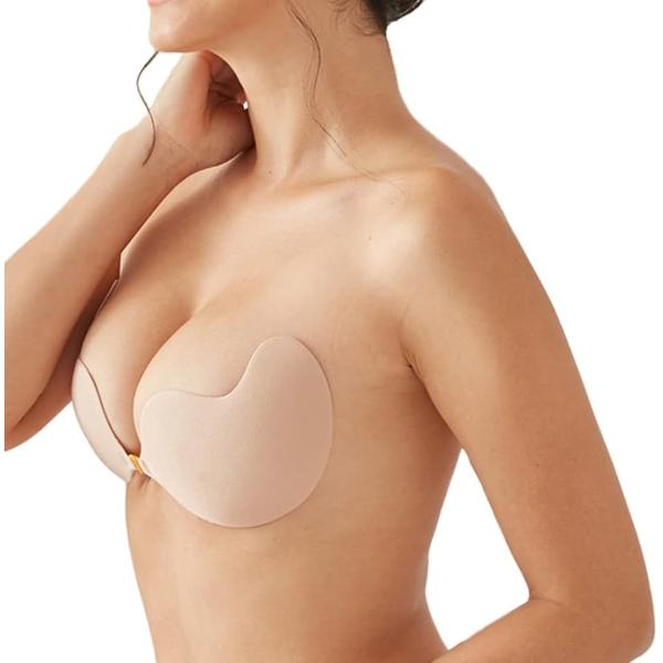 盛れる ヌードブラ 谷間メイク ドレス用インナー バックレス 胸パッド 痛くなりにくい 植物由来ジェ...