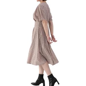 sleeping sheep カシュクール ナチュラル ワンピース Vネック(ベージュフラワープリン...